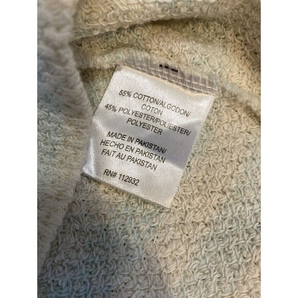 Southern Spirit Women Striped Pullover Hoodie Size XS Raw V Neck Tassels NEW - Picture 7 of 10